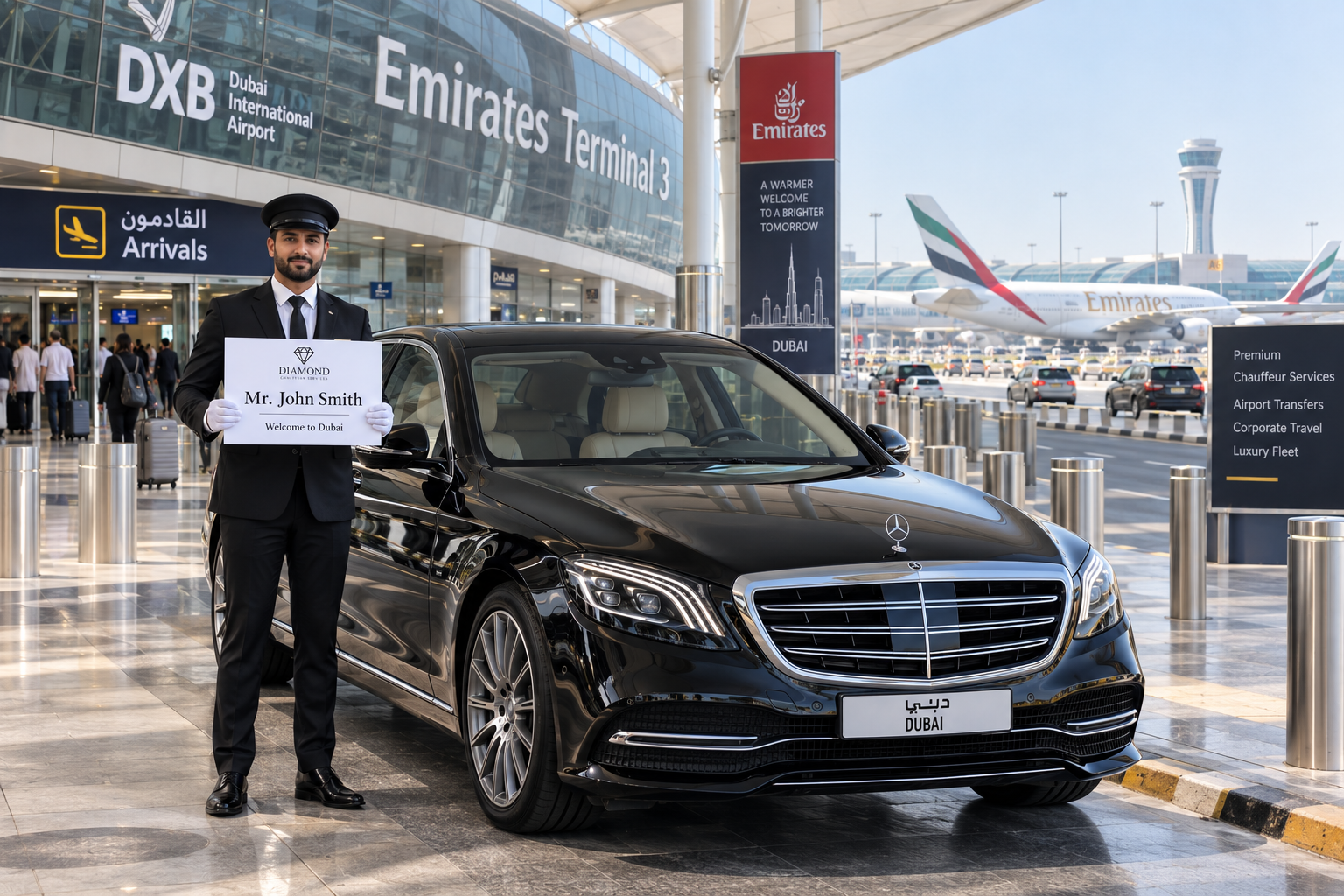 Ultimate Guide to Airport Transfers in Dubai – Diamond Chauffeur Limousine