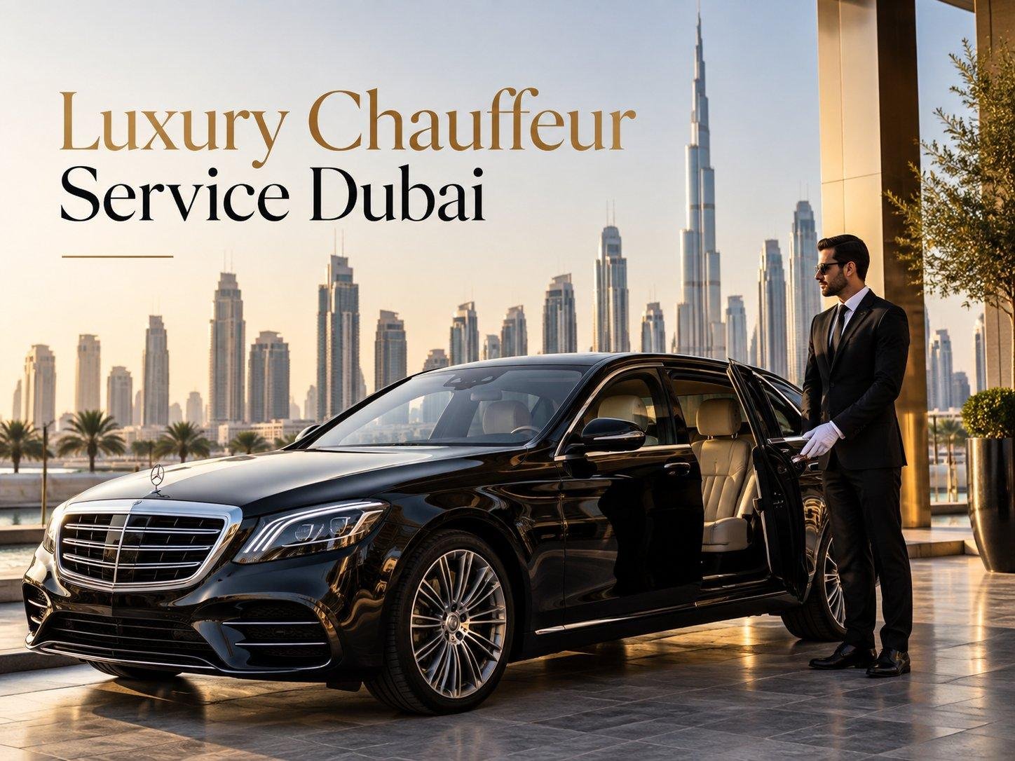 Luxury chauffeur service Dubai with premium car and professional driver