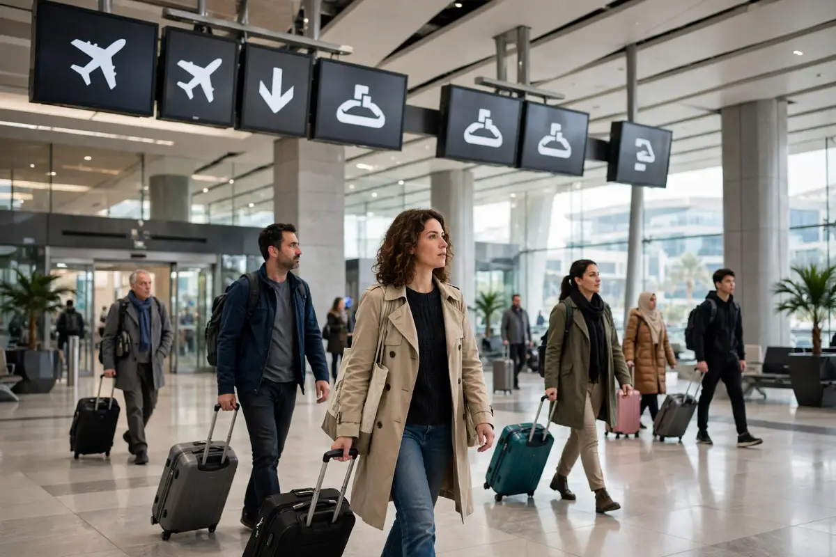 Dubai airport arrival guide DXB arrivals hall passengers