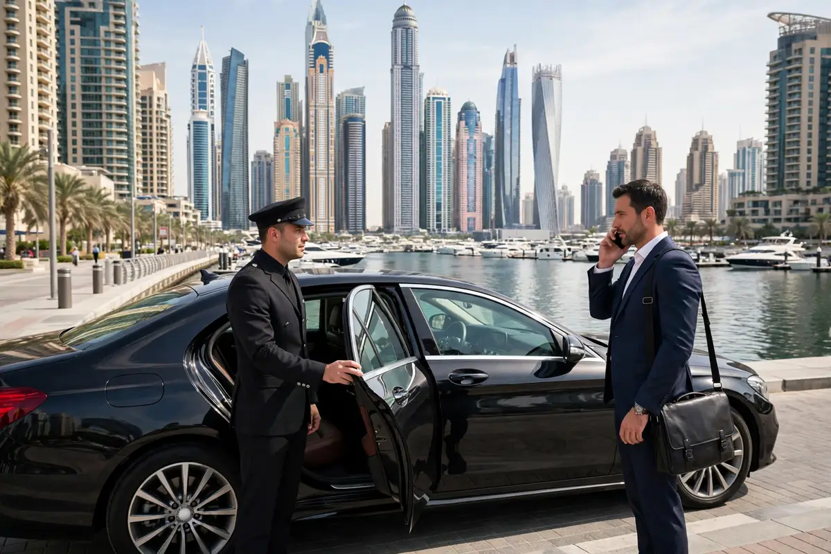 Premium car service Dubai corporate booking executive sedan